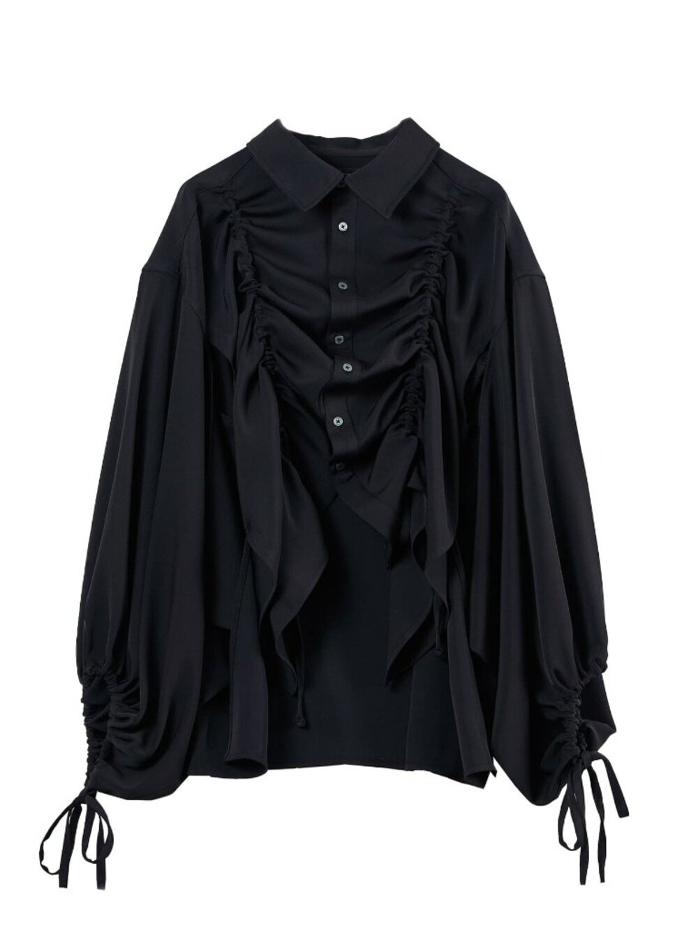 NWT NOT CONVENTIONAL Shirring Kimono Shirt - Picture 3 of 6